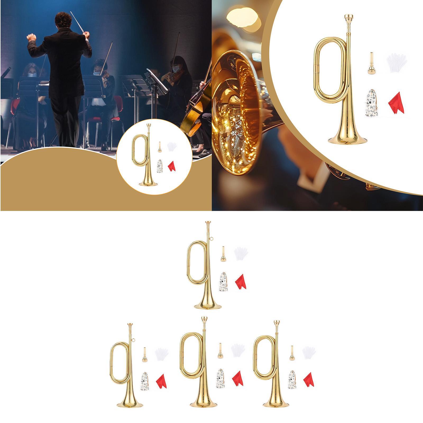 Musical Instrument Bugle - بوق نحاسي للعزف، آلة موسيقية للمبتدئين،