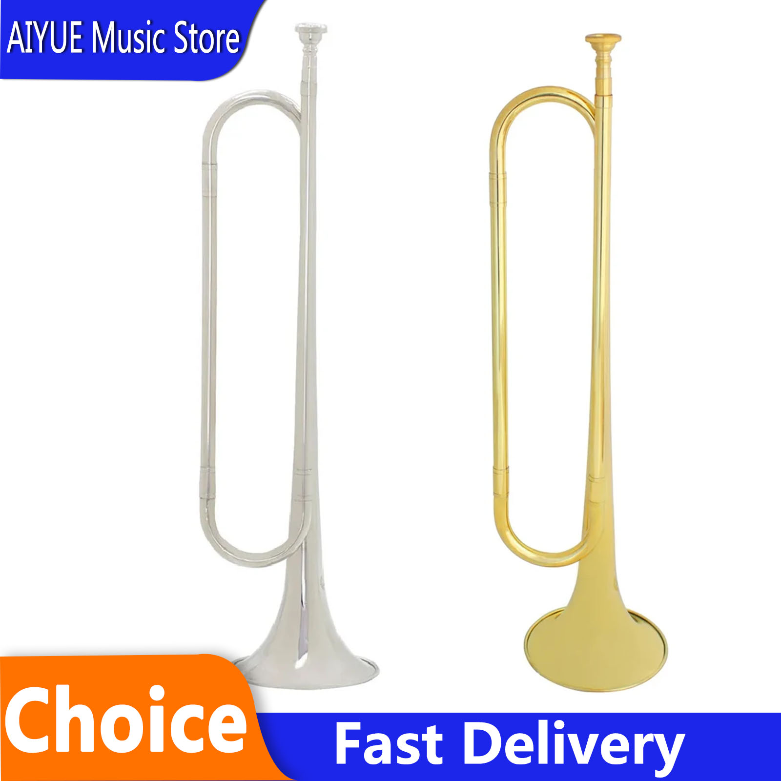 Musical Instrument Bugle - بوق سلاد ريترو Bb مسطح مع