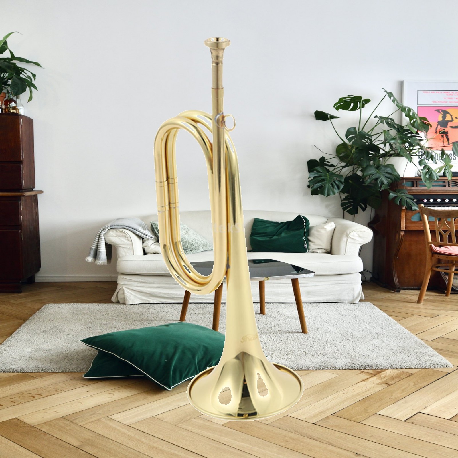 Musical Instrument Bugle - بوق الكشاف الموسيقي، آلة موسيقية غربية،