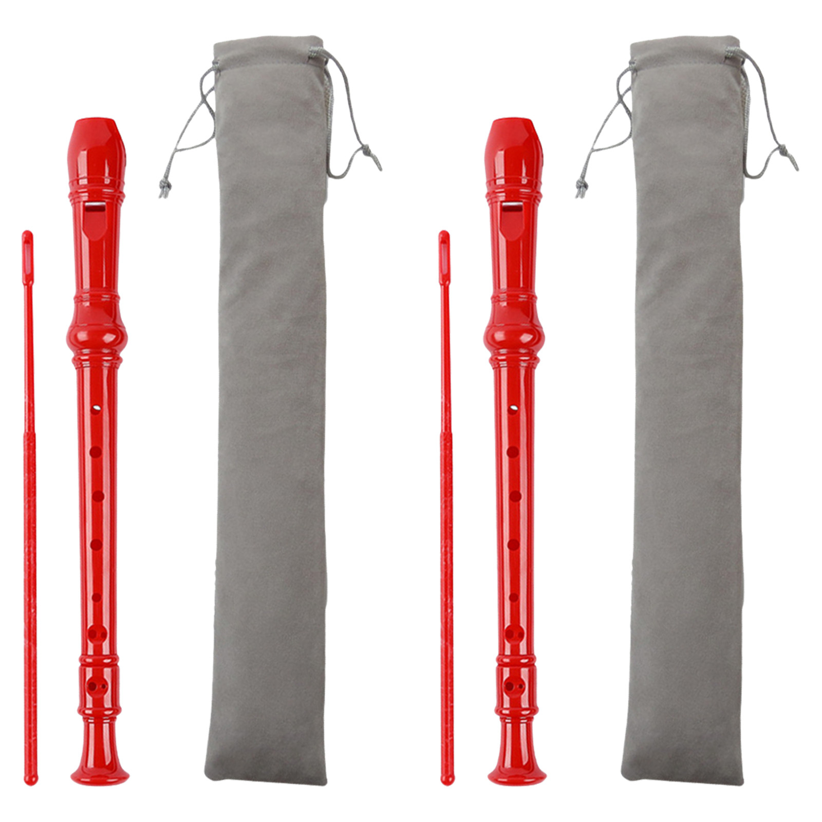 مجموعة من 2 قطعة من آلات النفخ - مراجعة Soprano Recorder Plastic وسعره